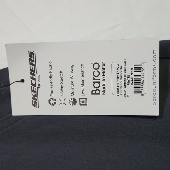 NWT Sketchers by BARCO SKP538P Vitality 4 Pckt midrise carg Scrub Pant size SP** - Picture 2 of 5